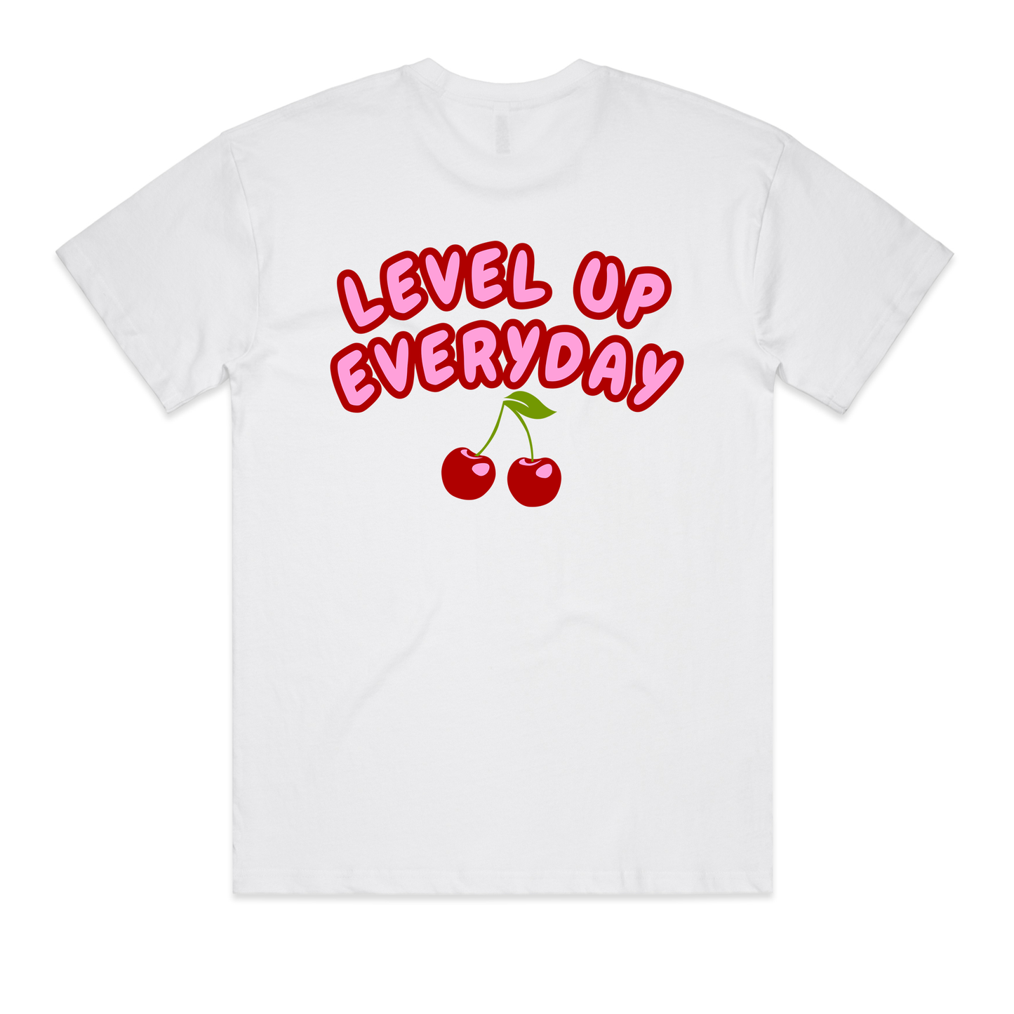 Level Up Everyday Cherry OS Tee